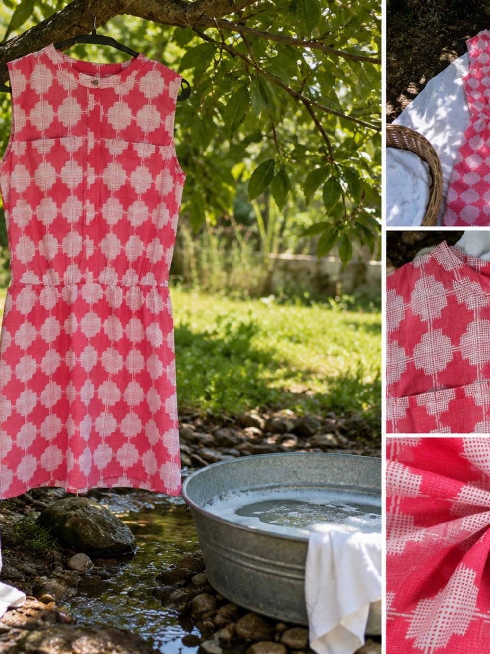 Merona Pink and White Mini Dress